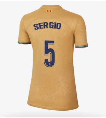 Barcelona Sergio Busquets #5 Bortedrakt Kvinner 2022-23 Kortermet